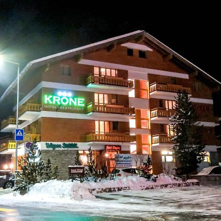 Hotel Krone Saas-Grund Exterior foto